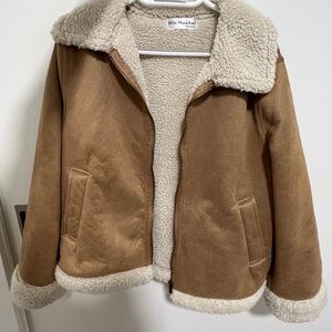 Little Mountain Brown Sherpa Lined Jacket